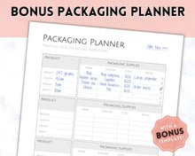 Load image into Gallery viewer, Product Planner Template Printable | Digital Small Business Product Planner | Mono