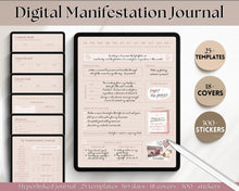 Load image into Gallery viewer, Digital Manifestation & Affirmation Journal | GoodNotes Law of Attraction, Vision Board & Mindfulness Planner | Lux