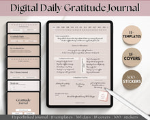 Load image into Gallery viewer, Digital Gratitude Journal for 2023 | Daily GoodNotes Mindfulness & Wellness Digital Planner | Lux
