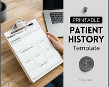 Load image into Gallery viewer, Patient History Sheet for Nursing School | Medical History Printable Report Sheet for Medical Students | Mono