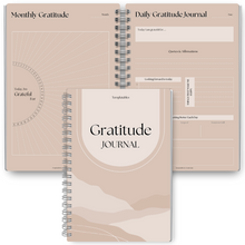Load image into Gallery viewer, Gratitude & Mindfulness Journal | Gratitude Template, Self Care Planner, Positivity Diary, Daily Journal, Gratitude Jar, Wellness, Manifestation Journal | A5 Lux