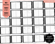 Load image into Gallery viewer, 2022 Digital Planner, 2022 Planner, 2022 Monthly, Weekly, GoodNotes Digital Journal Notebook, Fitness, Budget, Wellness, Goals, iPad Sticker | Mono