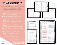 Load image into Gallery viewer, 2022 Digital Planner, 2022 Planner, 2022 Monthly, Weekly, GoodNotes Digital Journal Notebook, Fitness, Budget, Wellness, Goals, iPad Sticker | Mono