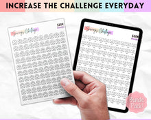 Load image into Gallery viewer, 20k 100 Envelope Challenge Printable, 20000 Savings Tracker, 100 Day Challenge, Cash Envelopes, Money Saving, Save, Budget Envelope, Finance, 20000 | Pastel Rainbow