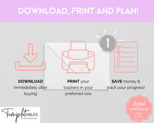 Load image into Gallery viewer, 20k 100 Envelope Challenge Printable, 20000 Savings Tracker, 100 Day Challenge, Cash Envelopes, Money Saving, Save, Budget Envelope, Finance, 20000 | Pastel Rainbow