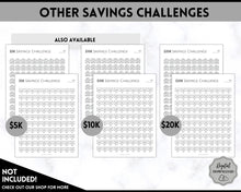 Load image into Gallery viewer, 20k 100 Envelope Challenge Printable, 20000 Savings Tracker, 100 Day Challenge, Cash Envelopes, Money Saving, Save, Budget Envelope, Finance | Mono