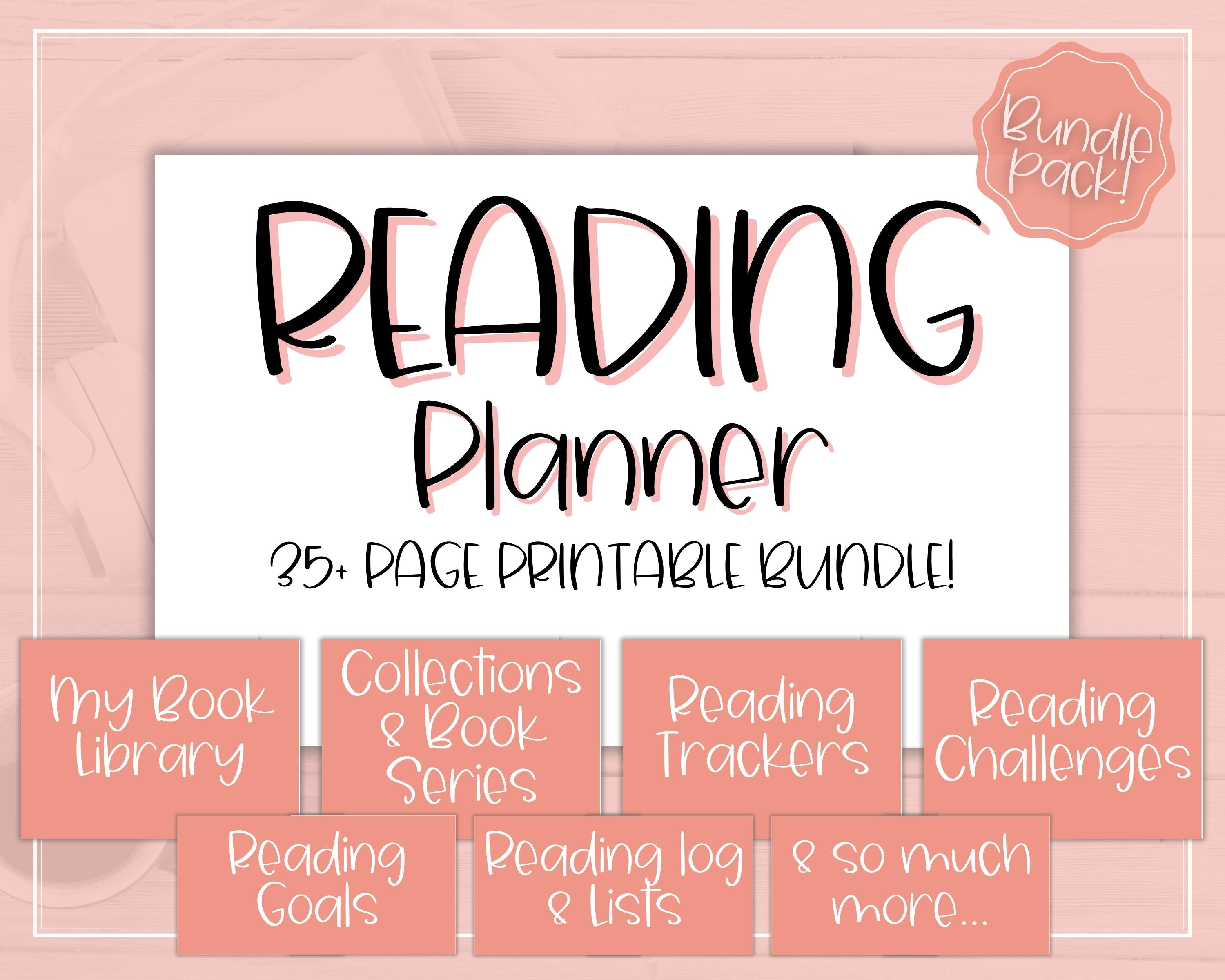 READING Journal Printable Bundle | Book Tracker & Reading Challenge