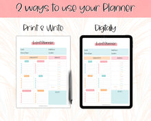 Load image into Gallery viewer, Event Planner Template, Printable Party Planner, Birthday, Wedding, Bridal, Budget, Invites, Event Plan Set, Party Organizer | Colorful Sky
