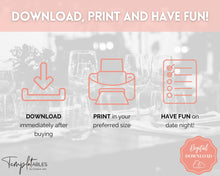 Load image into Gallery viewer, Couples Date Night Idea Cards | 100+ Printable Card Game Gift for Valentines, Birthdays & Anniversaries | Pink