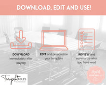 Load image into Gallery viewer, Chapter Summary Template | EDITABLE Essay Study Guide & Textbook Outline Review for Students | Minimalist