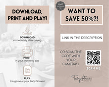 Load image into Gallery viewer, Who knows Mommy Best? Baby Shower Games Printable | Trivia Activity for Woodland, Boho, Neutral Theme Baby Showers