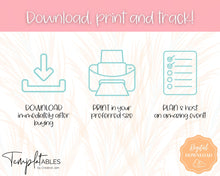 Load image into Gallery viewer, Event Planner Template, Printable Party Planner, Birthday, Wedding, Bridal, Budget, Invites, Event Plan Set, Party Organizer | Colorful Sky