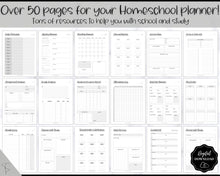 Load image into Gallery viewer, Homeschool Planner Printable | Academic Lesson Planner for Homeschool Teacher | Mono