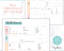 Load image into Gallery viewer, SBAR Nurse Brain Report Sheet | ICU Nurse Report, RN Nursing, New Grad, Patient Assessment, Printable Template | Sky Colorful