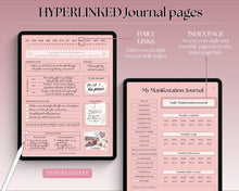 Load image into Gallery viewer, Digital Manifestation & Affirmation Journal | GoodNotes Law of Attraction, Vision Board & Mindfulness Planner | Pink
