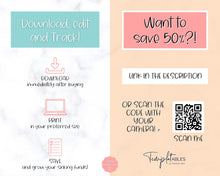 Load image into Gallery viewer, Sinking Funds Tracker BUNDLE | Printable Savings, Budget & Finance Trackers | Colorful Sky