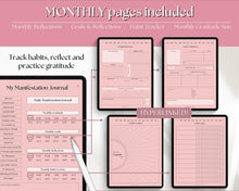 Load image into Gallery viewer, Digital Manifestation & Affirmation Journal | GoodNotes Law of Attraction, Vision Board & Mindfulness Planner | Pink