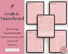 Load image into Gallery viewer, Digital Manifestation & Affirmation Journal | GoodNotes Law of Attraction, Vision Board & Mindfulness Planner | Pink