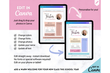 Load image into Gallery viewer, Meet the Teacher Template | Editable Introduction letter for Teachers | Pink