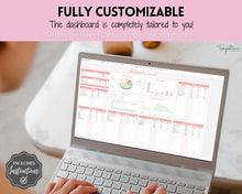 Load image into Gallery viewer, Budget by Paycheck Google Sheets Spreadsheet | Biweekly Zero Based Budget Tracker | Pink