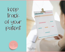 Load image into Gallery viewer, Patient History Sheet for Nursing School | Medical History Printable Report Sheet for Medical Students | Colorful Sky