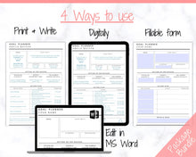 Load image into Gallery viewer, EDITABLE 2023 Goal Planner Printable | 2023 New Year Goals Insert, Habit Tracker, Monthly Goal Setting Planner