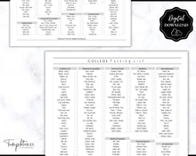 Load image into Gallery viewer, College Packing List Printable | Back to School Moving Checklist for Students, Google Sheets | Mono