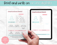 Load image into Gallery viewer, Target Audience Customer Market Template | Customer Avatar Market Research Worksheet, Ideal Client Buyer Persona Profile | Colorful Sky