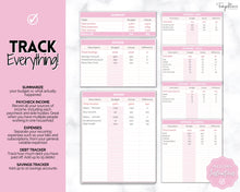 Load image into Gallery viewer, Budget by Paycheck Google Sheets Spreadsheet | Biweekly Zero Based Budget Tracker | Pink