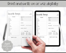 Load image into Gallery viewer, Get To Know Me Printable Game |  Get To Know You Ice Breaker Game | Employee Favorite Things, Team Building, Christmas Party | Sky Mono