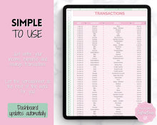 Load image into Gallery viewer, Budget by Paycheck Google Sheets Spreadsheet | Biweekly Zero Based Budget Tracker | Pink