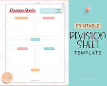 Load image into Gallery viewer, Nursing Revision Sheets for Medical School | Medicine & Nursing Students, Exam Revision Notes & Guide Templates | Sky Colorful