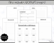 Load image into Gallery viewer, Homeschool Planner Printable | Academic Lesson Planner for Homeschool Teacher | Mono