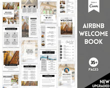 Load image into Gallery viewer, ADD ON | Airbnb Welcome Book Pages | Editable Welcome Guide, Canva Air bnb & VRBO Superhost House Manual