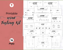 Load image into Gallery viewer, Wine Tasting Kit for Wine Nights, Bachelorette Party, Bridal Shower, Galentine's & Blind Tasting