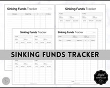 Load image into Gallery viewer, Sinking Funds Tracker BUNDLE | Printable Savings, Budget & Finance Trackers | Mono