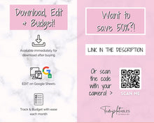 Load image into Gallery viewer, Budget by Paycheck Google Sheets Spreadsheet | Biweekly Zero Based Budget Tracker | Pink