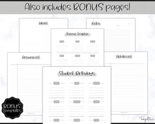 Load image into Gallery viewer, TEACHER Planner  Printable - 50+ pg BUNDLE | Academic Lesson Planner Template | Mono