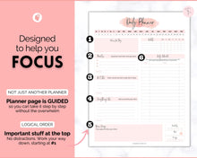 Load image into Gallery viewer, ADHD Daily Planner for Adults - Made for Neurodivergent Brains | Pink Watercolor