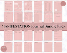 Load image into Gallery viewer, Manifestation & Affirmation Journal | Law of Attraction, Vision Board & Mindfulness Printables | Pink