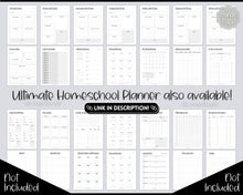 Load image into Gallery viewer, Unit Study Homeschool Planner | Printable Academic Lesson Planner | Mono