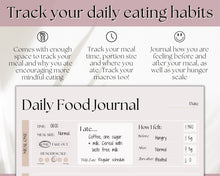 Load image into Gallery viewer, Boho Meal Planner BUNDLE | Weekly Food Diary, Meal Tracker Printable & Daily Food Journal | Lux