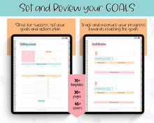 Load image into Gallery viewer, Digital GOAL Planner | GoodNotes Goals Tracker, SMART Goal Setting, Vision Board, UNDATED iPad Goal Journal | Colorful Sky