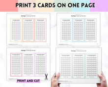 Load image into Gallery viewer, Mini Savings Challenge Printable BUNDLE | 12 Saving Trackers, Cash Envelope, A6 Saving Challenges | Leaf