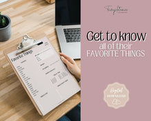 Load image into Gallery viewer, Get To Know Me Printable Game |  Get To Know You Ice Breaker Game | Employee Favorite Things, Team Building, Christmas Party | Lux