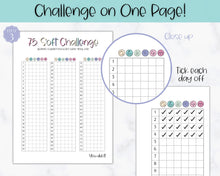 Load image into Gallery viewer, EDITABLE 75 SOFT Challenge Tracker | 75soft Printable Challenge, Fitness & Health Planner | Medium