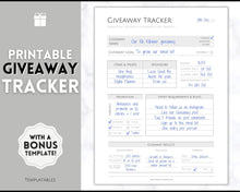 Load image into Gallery viewer, Social Media Giveaway Printable Template | Small Business Flyer | Influencer Marketing Content | Mono
