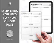 Load image into Gallery viewer, Nursing Revision Sheets for Medical School | Medicine & Nursing Students, Exam Revision Notes & Guide Templates | Mono