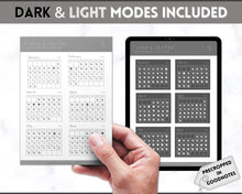 Load image into Gallery viewer, Digital 2023 Lunar Calendar Stickers | Moon Calendar Sticky Notes, 2023 Moon Phase Digital Stickers