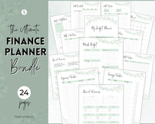 Load image into Gallery viewer, Savings Challenge Printables BUNDLE  set of 12 Saving Trackers, Cash Envelope Stuffing, A6 Budget Binder, Save Money Challenges, Mini saving